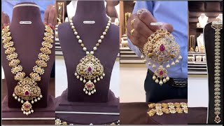 Latest Grt 6 In 1 Long Haram & Pendant & D Jada Weight 146.5 Gramsgrt D Vaddanamd Tika