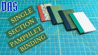 How to Bind a Single Section Pamphlet // Adventures in Bookbinding