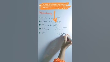Derivatives questions #shorts #mcqs #tricks #youtubeshorts #maths #youtube #video #viral #ms #phd