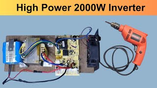 HOW TO MAKE INVERTER AT HOME /HOME MADE POWERFUL INVERTER FROM OLD SCRAP UPS