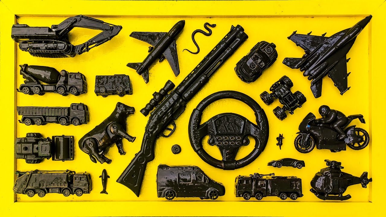 Membersihkan Mainan Mobil Balap, Truk Molen, Kereta Api, Excavator, Kontainer, Bus Telolet, Pesawat.