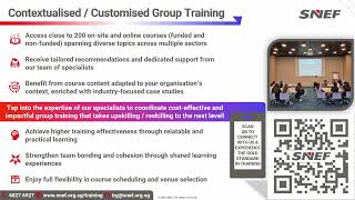 Showcase of SNEF CLC & Member and Corporate Relations Services