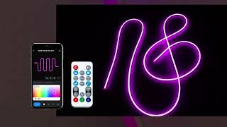 Neon RGBIC magic color LED strip wifi music smart APP control open box screenshot 3