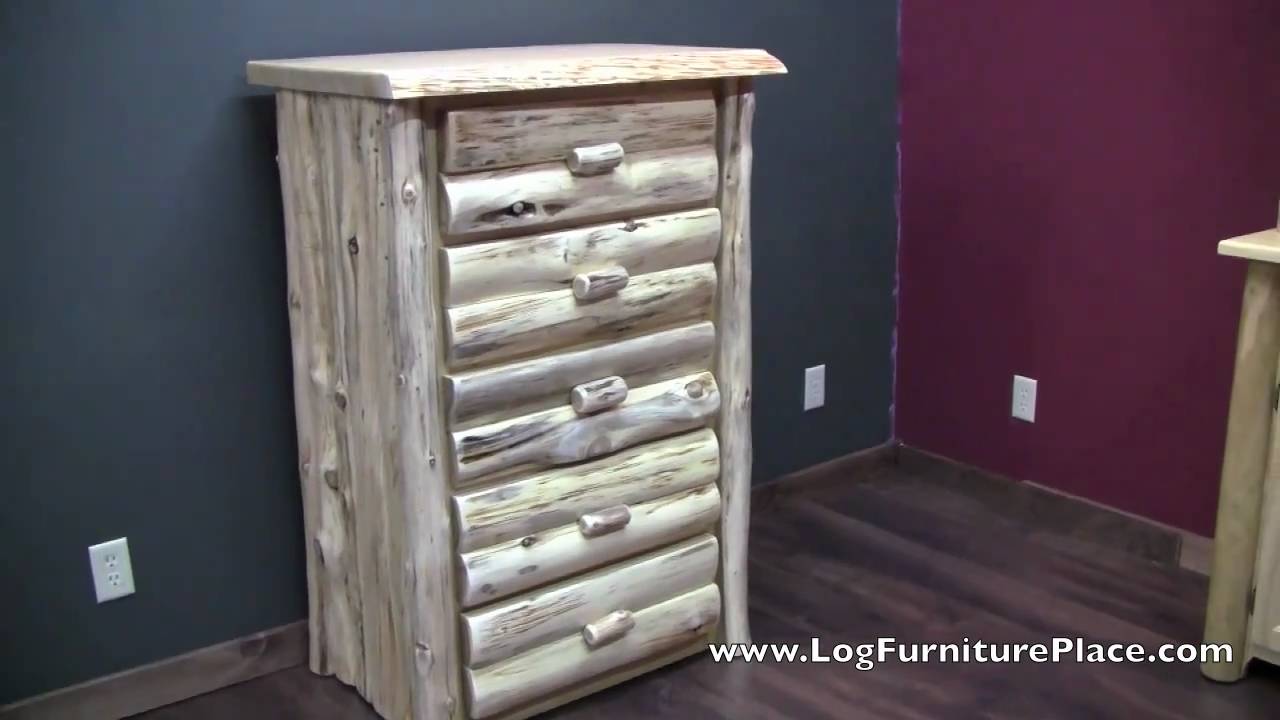 Log Chest Cedar Lake Logger 5 Drawer Log Chest | Log Cabin Dresser from ...