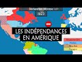 Les indépendances en Amérique - Résumé sur cartes