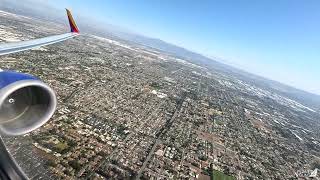 Southwest Airlines 3673 Boeing 737-800 Takeoff Ontario California 4k W/ATC
