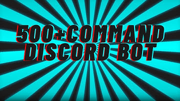 How to make a 500+ command bot no coding!!