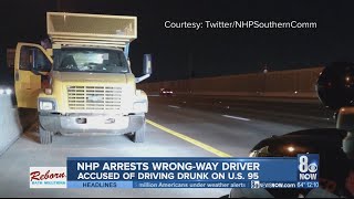 Wrong-way driver pulled over on US 95