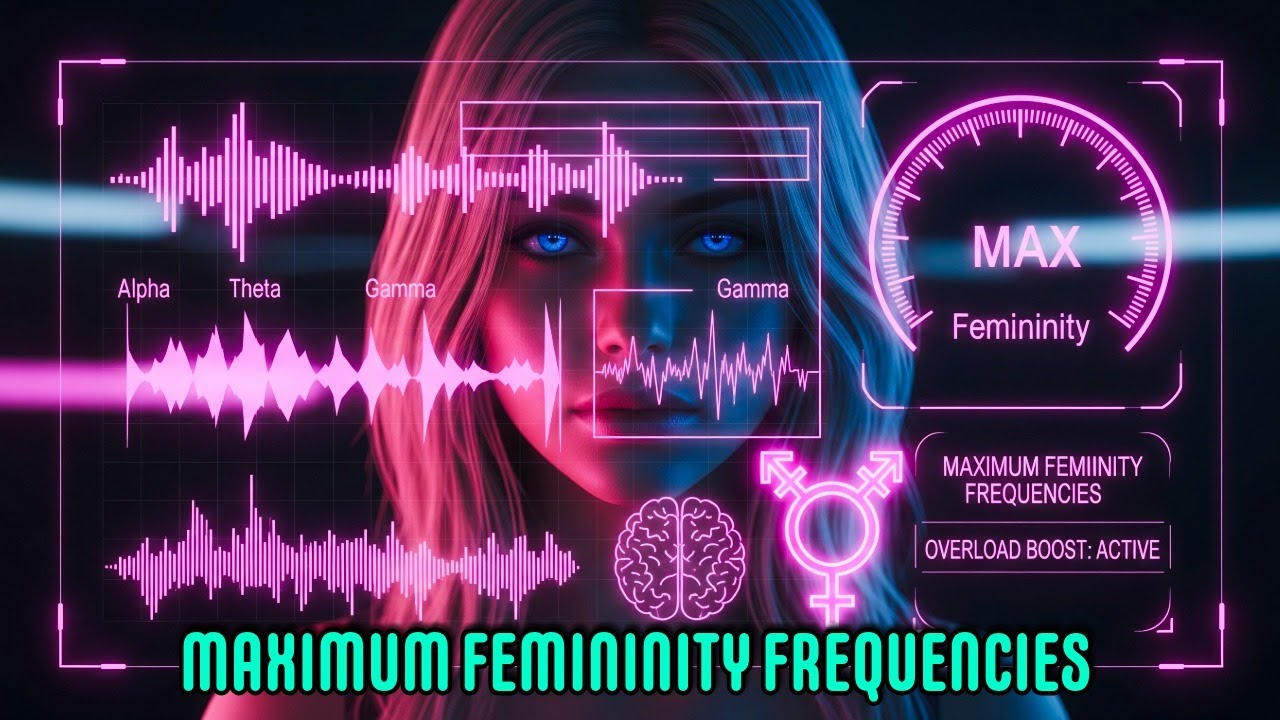 Maximum Femininity Frequencies | Feminine Overload Boost (Binaurals & Brainwaves) 💯