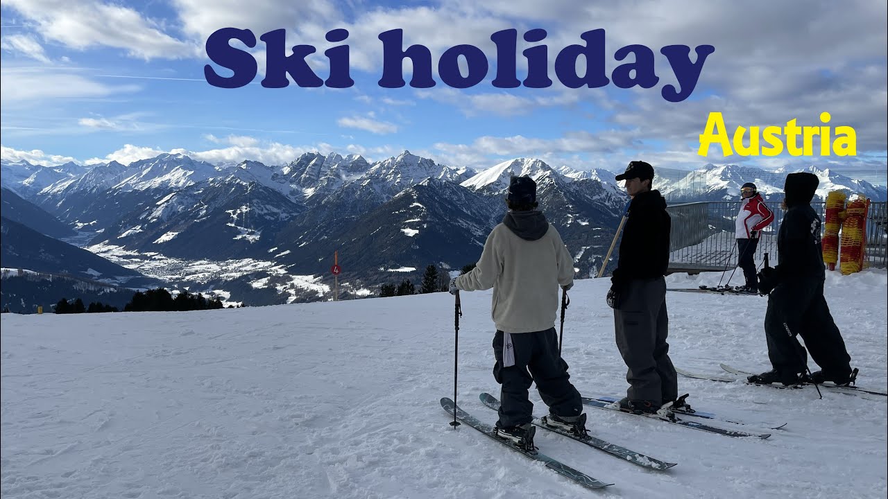 Ski holiday. Austria, Tyrol, Innsbruck, Patscherkofel Mountain. A place for skiing and snowboarding.