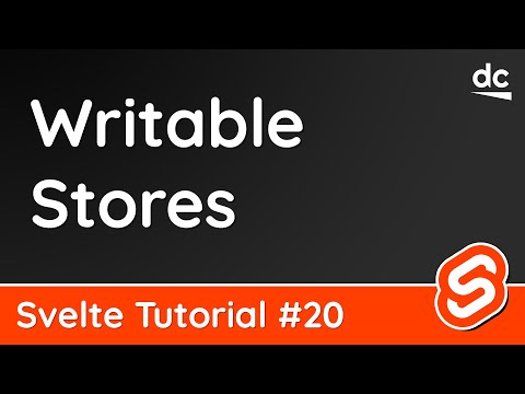 Writable Stores - Svelte Tutorial #20