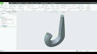 How to create swept blend in creo, Swept blend, how to change start point in swept blend