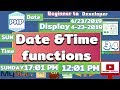 Date and Time functions | Display in proper format | PHP Tutorials for beginners - 34 | HINDI