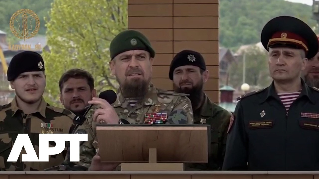 Adam Kadyrov Attends 20th Anniversary of Special Motorized