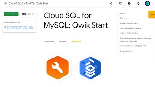 Cloud SQL for MySQL: Qwik Start