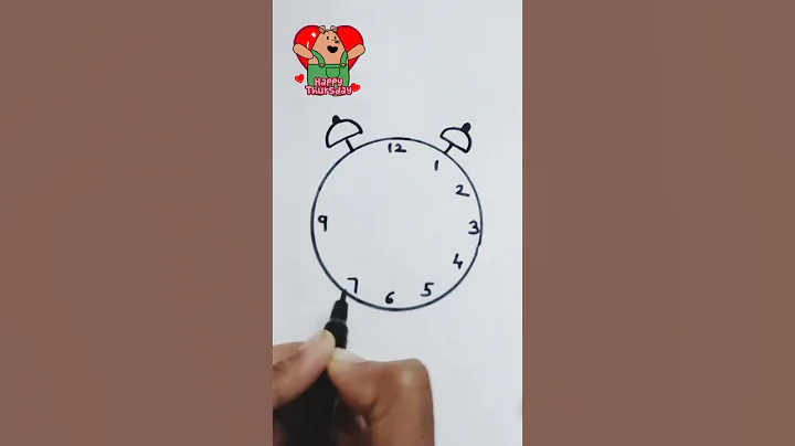 Draw Clock ⏰️🕰 Clock Drawing #shorts #clockdesign #youtubeshorts #beginnersdrawing #crazy #watch