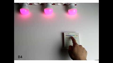 Mi Light 4-Zone Individually Control RGB+CCT Smart Panel Remote Controller B4