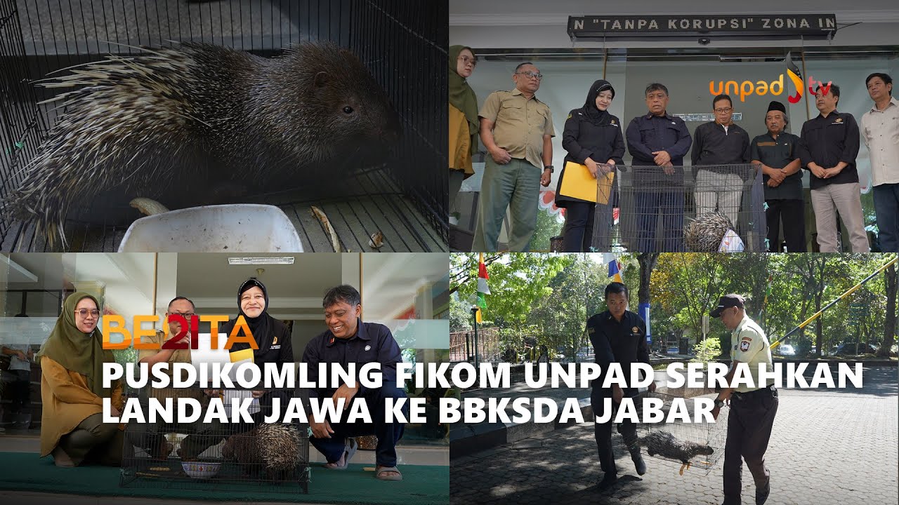 PUSAT STUDI KOMUNIKASI LINGKUNGAN FIKOM UNPAD SERAHKAN LANDAK JAWA KE BBKSDA JAWA BARAT