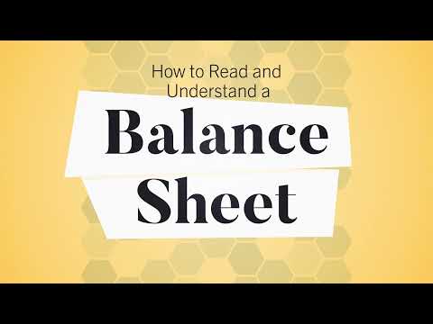 How to Read and Understand a Balance Sheet