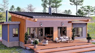 Inside a minimalist rustic Wooden country house (house tour) by Tiny House On Field 57,458 views 2 weeks ago 9 minutes, 37 seconds