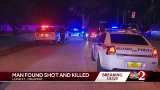 Man found shot, killed on Long Street in Orlando