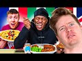 SIDEMEN EAT FOOD FROM DIFFERENT COUNTRIES 24 HOURS CHALLENGE REACTION