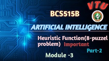 BCS515B|8-puzzel problem using Heuristic Artificial Intelligence| 80+ Marks Guaranteed|Exam Guide
