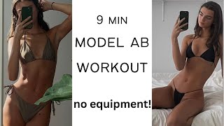 9 Min Model Ab Workout