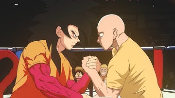 Goku vs Saitama Arm wrestling Fan Animation