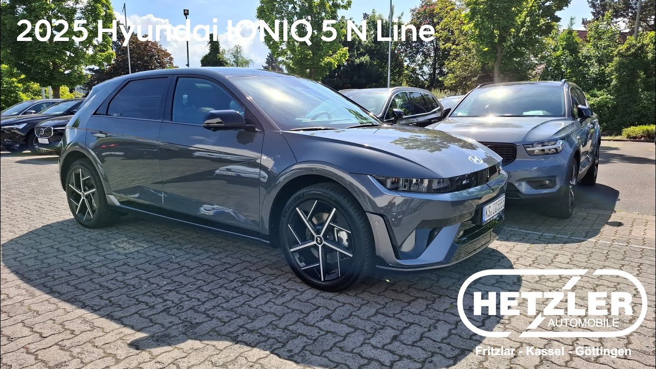 2025 Hyundai IONIQ 5 N Line AWD 84 kWh Ecotronic Grey Facelift Deep Walkaround 4K Hetzler Automobile