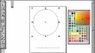CorelDraw 8 for mac -color palette tones popup