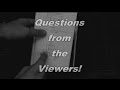 Your Questions, my Answers - Frage und Antwort