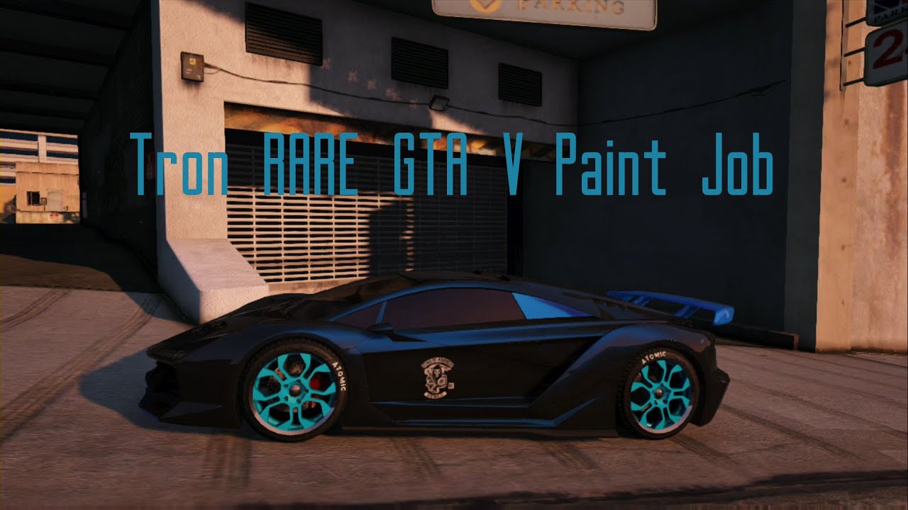 Tron RARE GTA V Paint Job YouTube