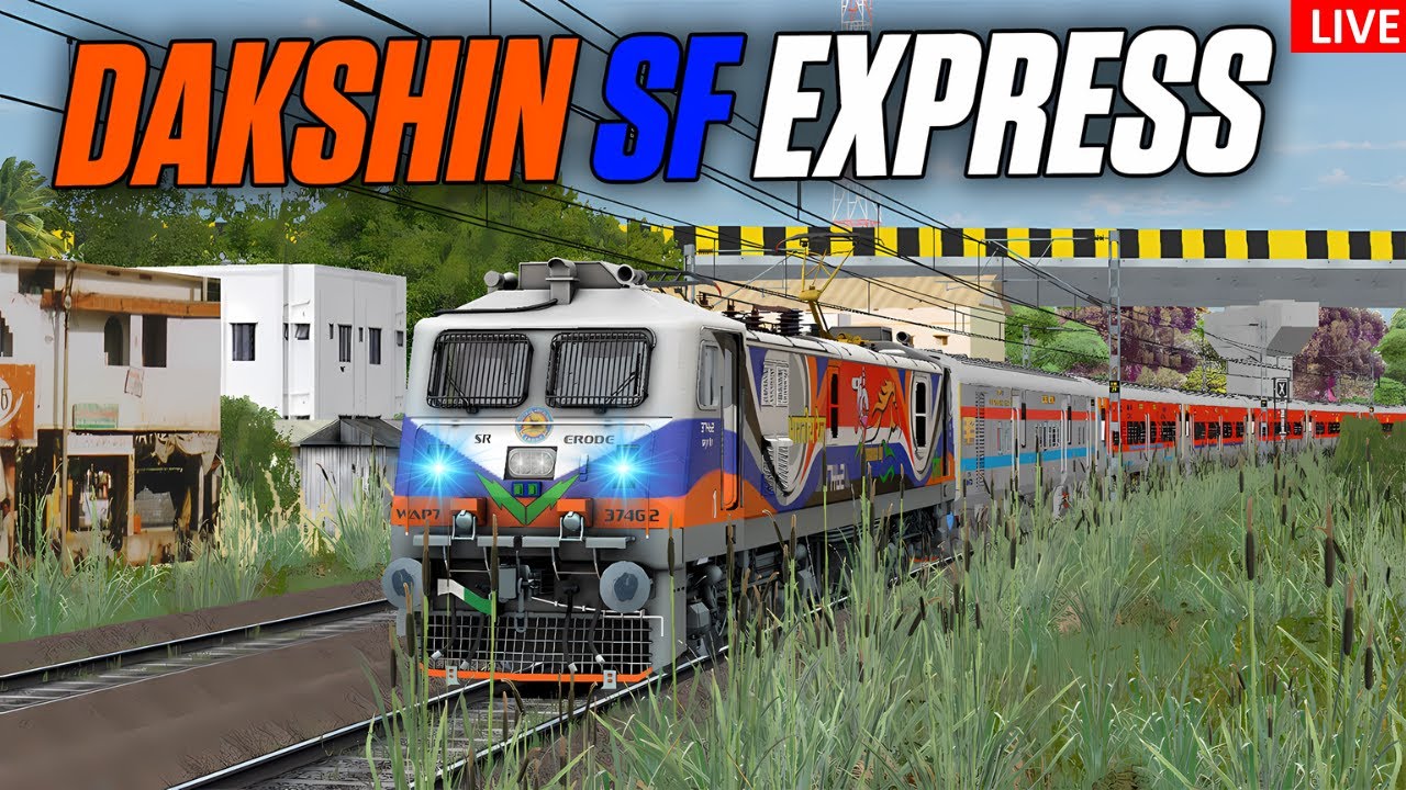 🚆 WAP7 Power! 12721 Dakshin SF Express | Nagpur to Bhopal Live