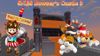 SNES Bowsers Castle 3 Minecraft Mario Kart Tour/8DX *Remastered* (22nd B-Day Video Special🥳🎉🎂)