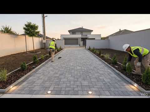 Dirt Plot IntoModern Driveway & Landscape