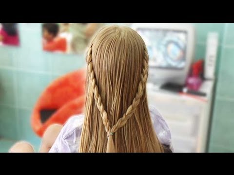 Recogido con dos trenzas, ideas de peinados