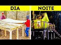 CONSTRUA SUA PRÓPRIA CASA DOS SONHOS NA FLORESTA! PROJETOS EM MADEIRA