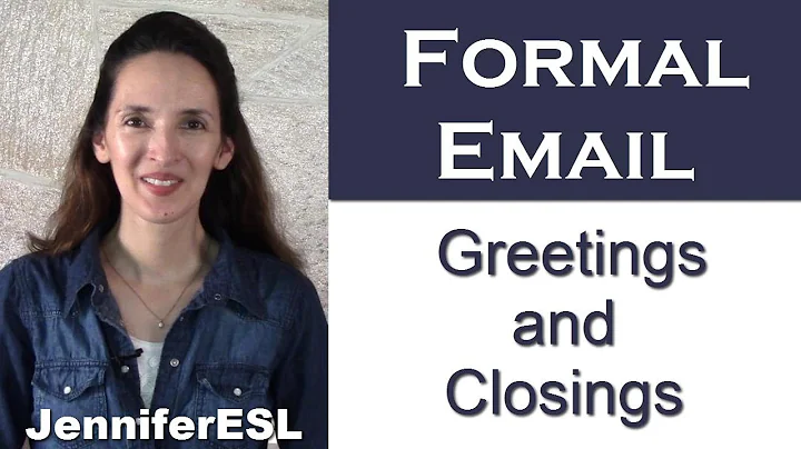 Greetings & Closings for FORMAL Email Messages in English - DayDayNews