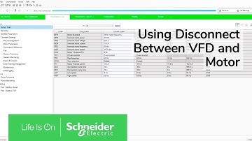 Is it OK to Put a Disconnect Between a VFD Drive and the Motor? | Schneider Electric Support