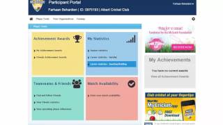 Update your MyCricket Participant Details