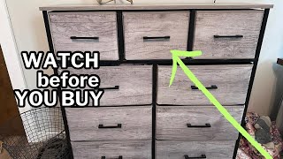 My honest review of Sorbus Dresser with 9 Drawers