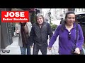 Jose Feliciano jokes around as he leaves lunch at Nellos in NYC