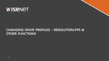 How to add an ONVIF Camera to Wisenet NVR