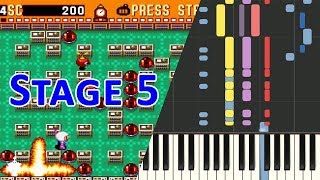 Piano - SNES Super Bomberman - Stage 5