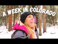 CABIN LIFE IN THE COLORADO MOUNTAINS (vlog) | Hiking, sledding, & making friends in Breckenridge