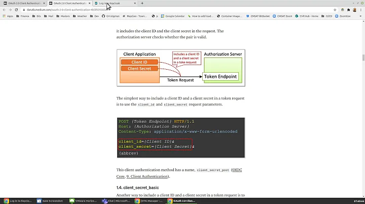 Keycloak service account with Client secret