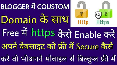 ,how to enable https on blogger with custom domain