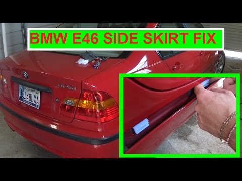 BMW e46 Side skirts Securing Clips Removal and Replacement 316i 318i