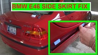 BMW e46 Side skirts Securing Clips Removal and Replacement 316i 318i 320i 323i 325i 328i 330i